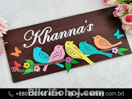 Woodworking Logo Design Name plates Maker in BD